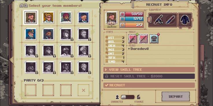 pathway character select