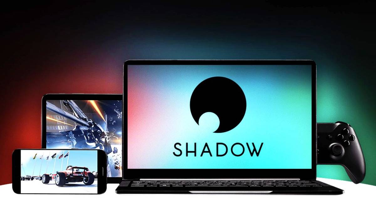 shadow on a computer