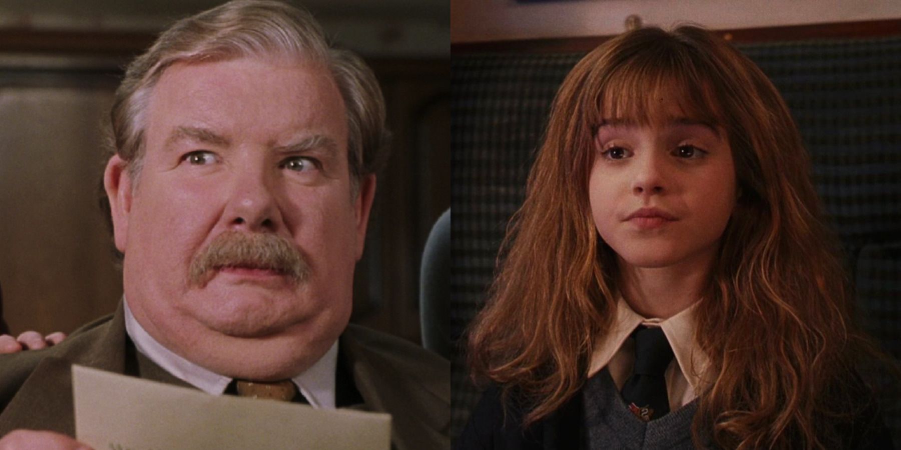 Split image: Vernon (left); and Hermione (right)