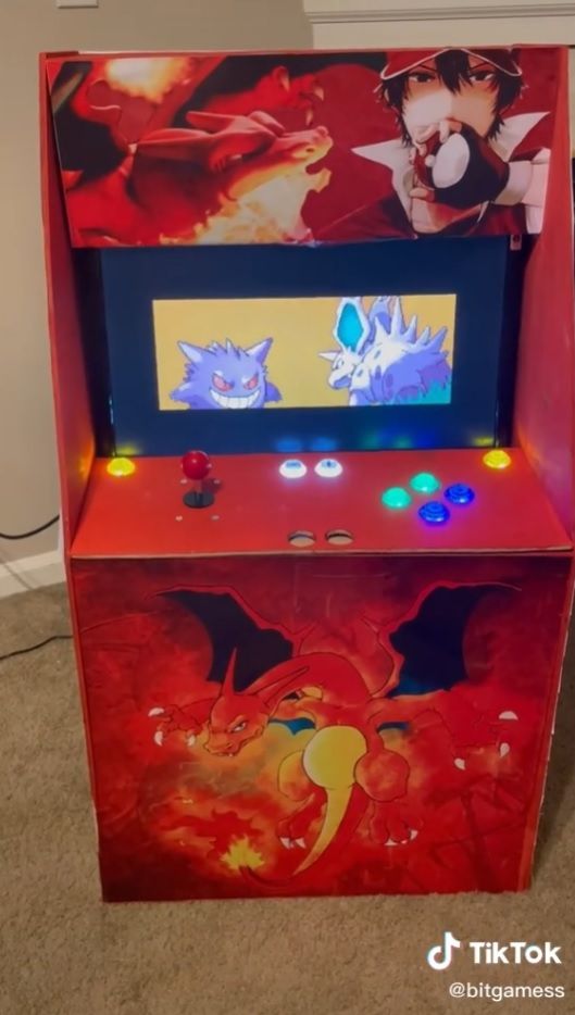 pokemon firered arcade cabinet