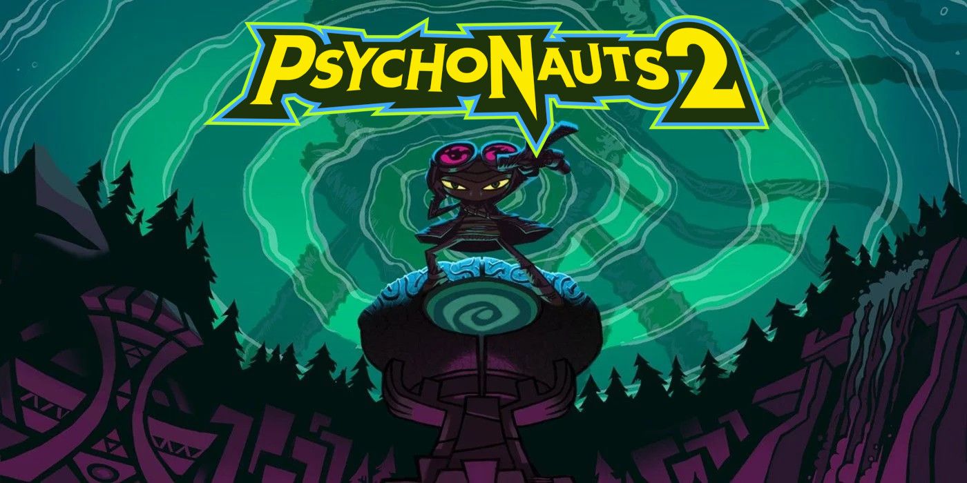psychonauts 2 art if raz pointing with the logo above