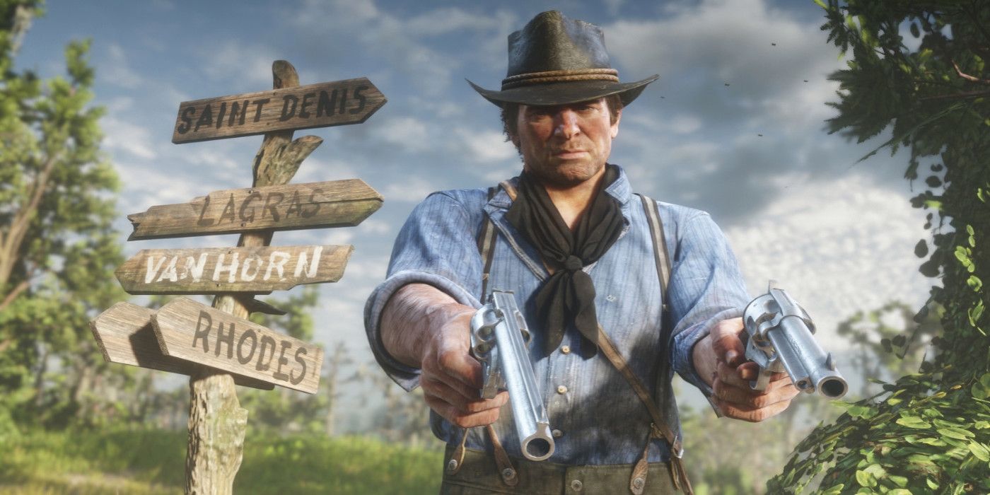 red-dead-redemption-2-arthur-aiming-two-revolvers