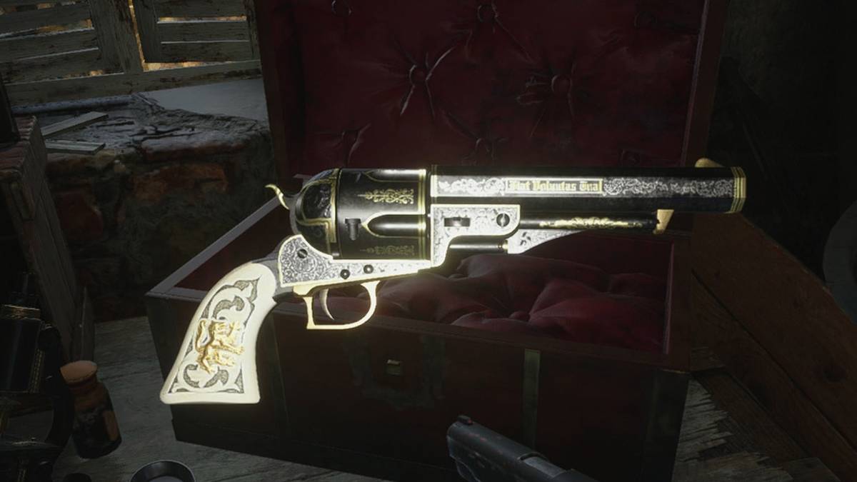 the m1851 wolfsbane magnum front and center display