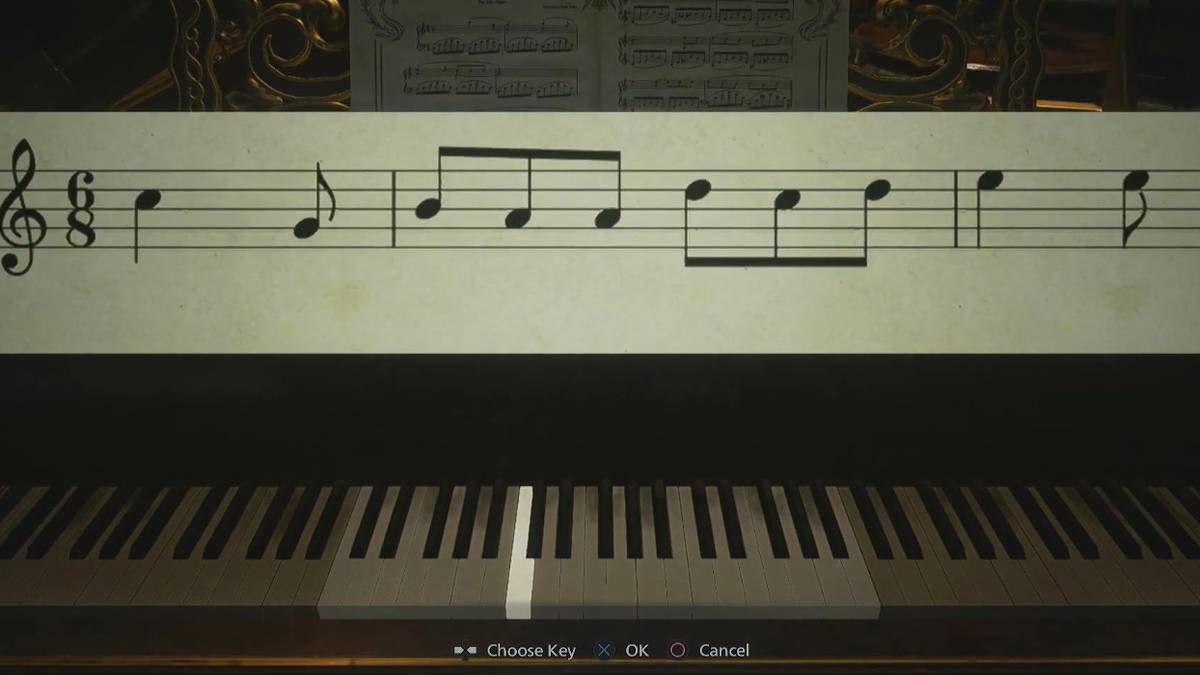 resident evil village piano puzzle solution