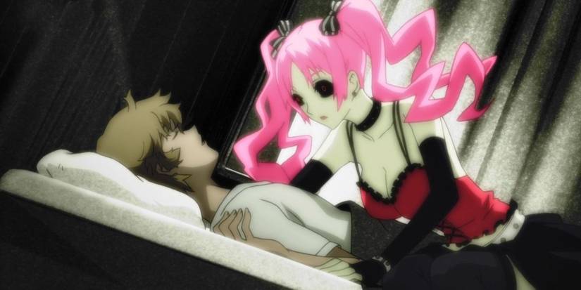 shiki vampire preparing to suck someone's blood