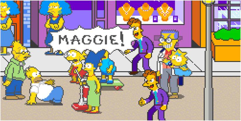 simpsons arcade game four player so-op creenshot