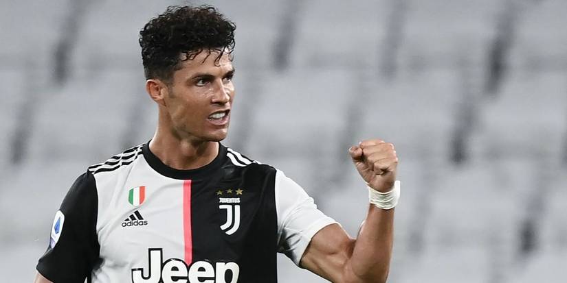 Cristiano Ronaldo Celebrating Juventus Win