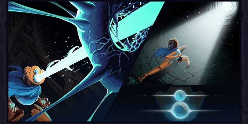 beating the game with the defect character, who is a robot.