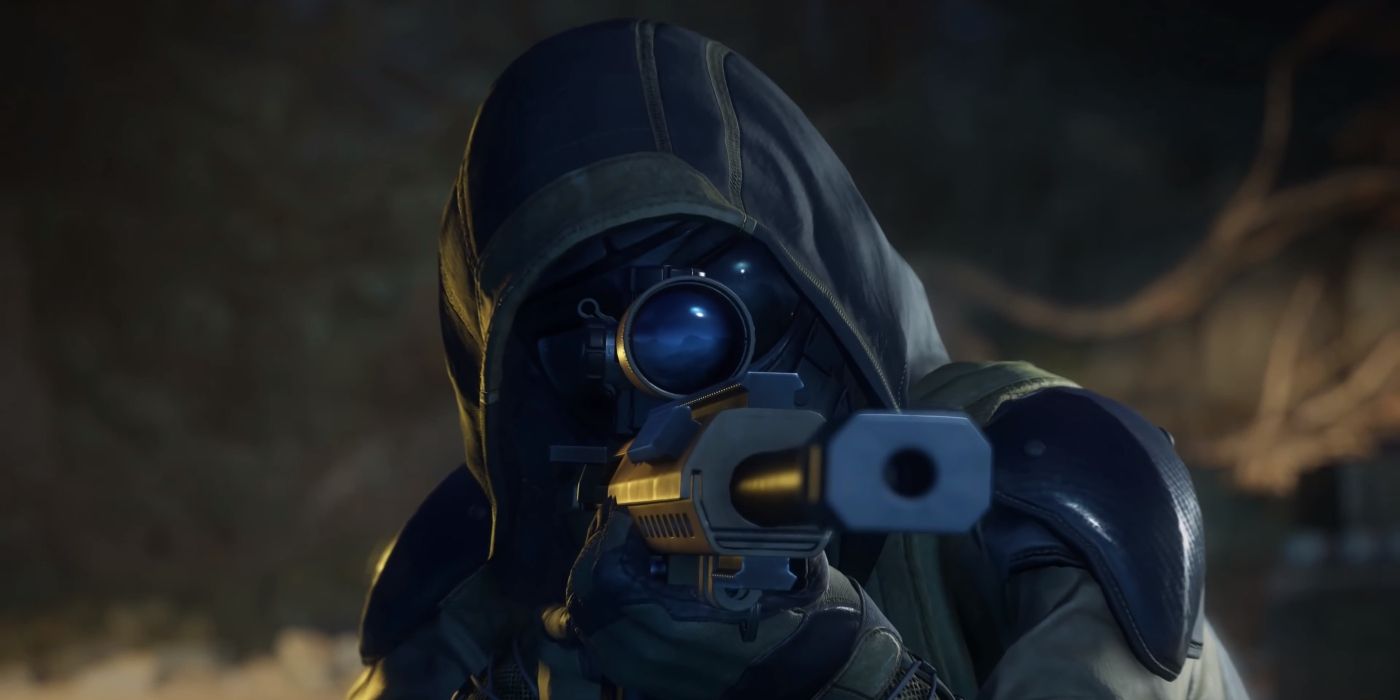 Raven aiming with a sniper