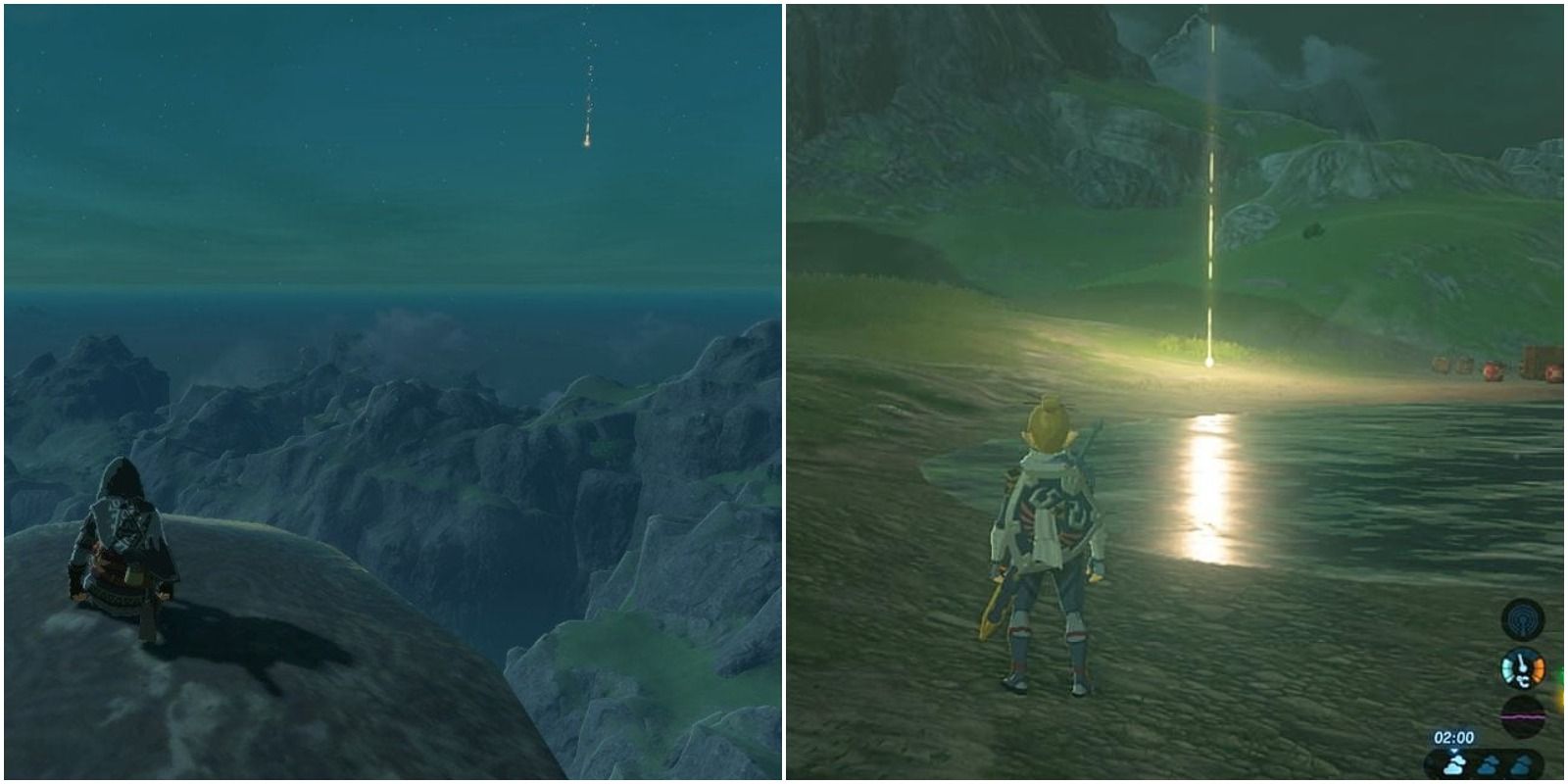 Link seeing and finding a star fragment
