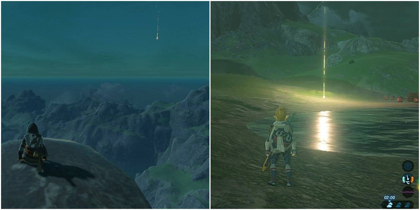 Link seeing and finding a star fragment