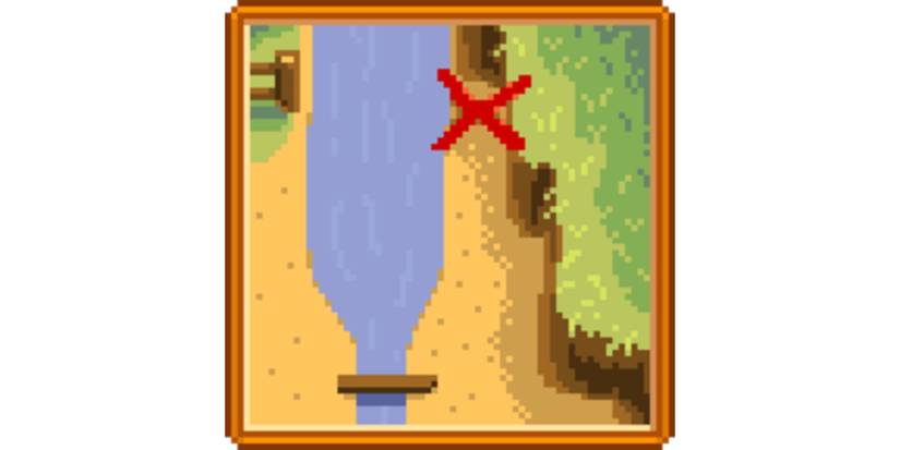 buried strange green doll by a river.