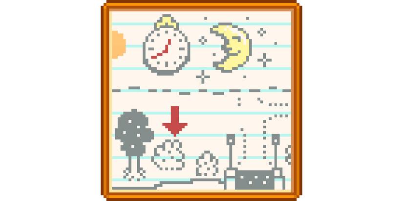 note that leads to finding people behind a bush at night.