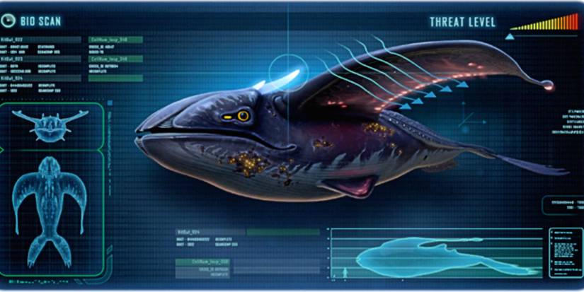 data bank entry image after scanning a glow whale.