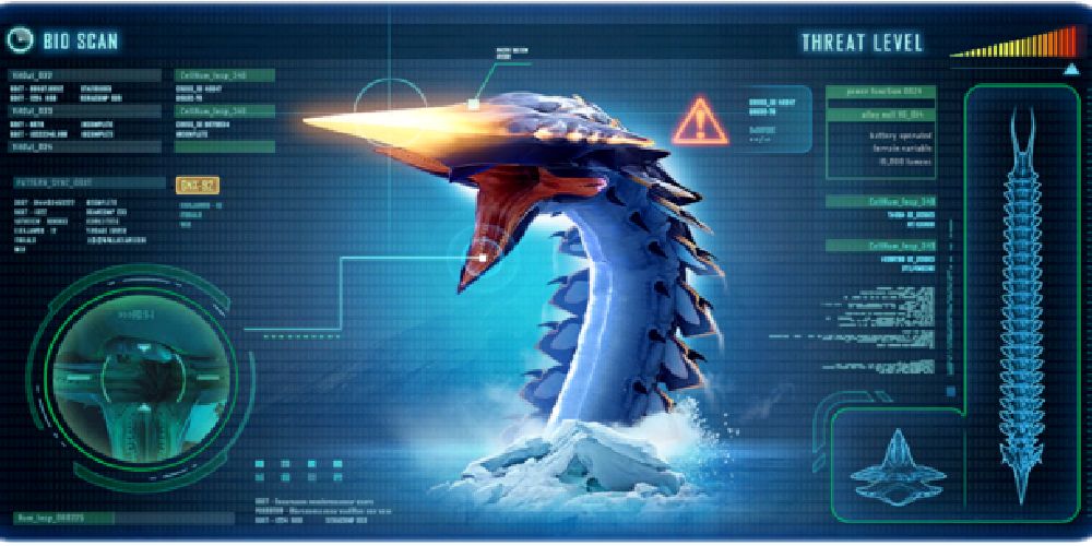 databank image of an ice worm and some information about it.