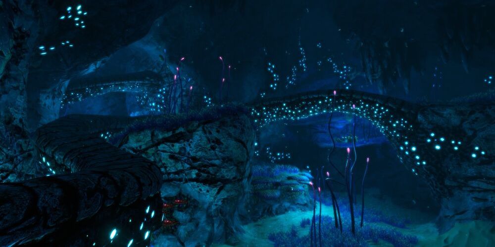 cave system in the deep twisty bridges underwater cave biome.