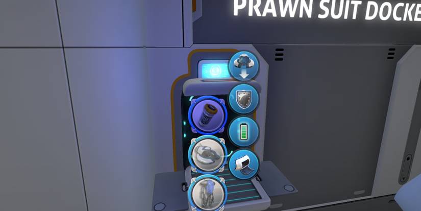 player making something at a fabricator in their seabase.