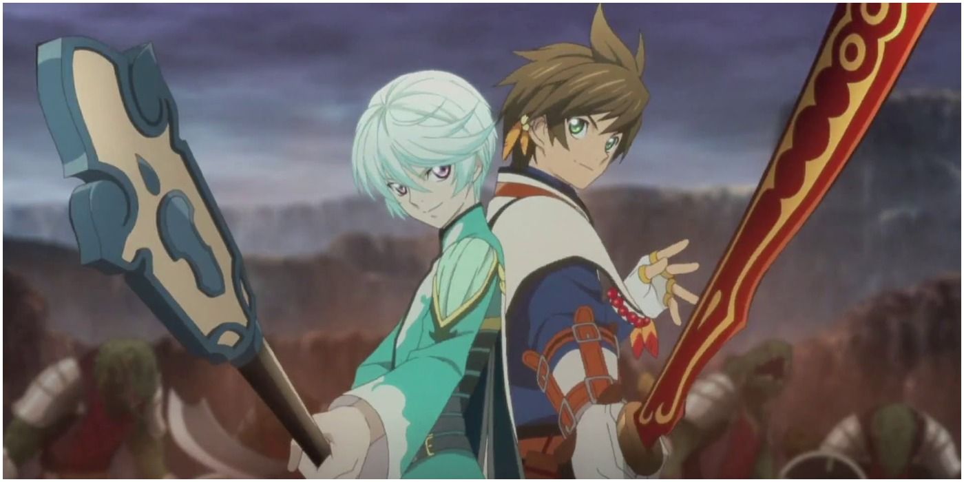 Sorey and Mikleo ready for combat