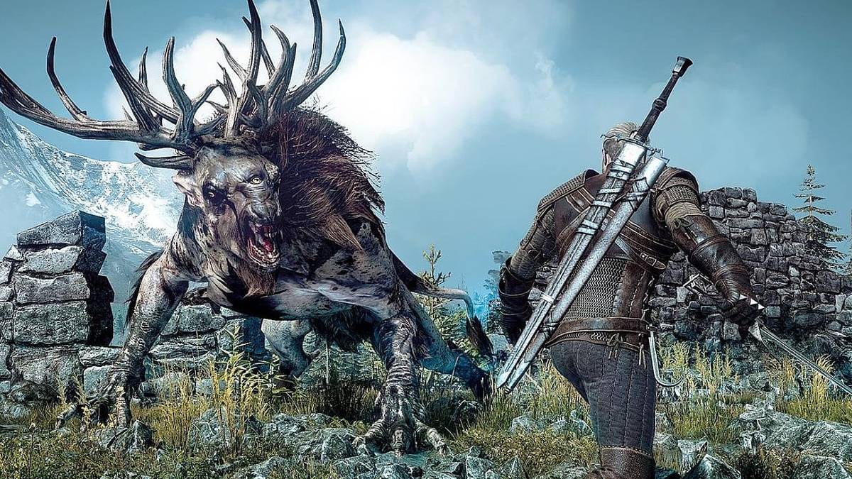 the witcher 3 fiend geralt circle