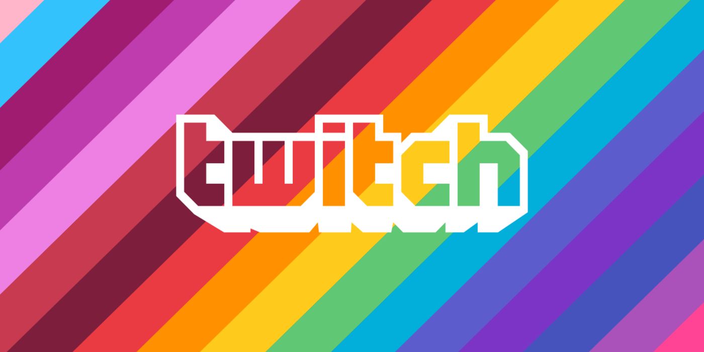 twitch logo rainbow background