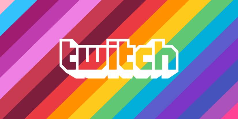 twitch logo rainbow background