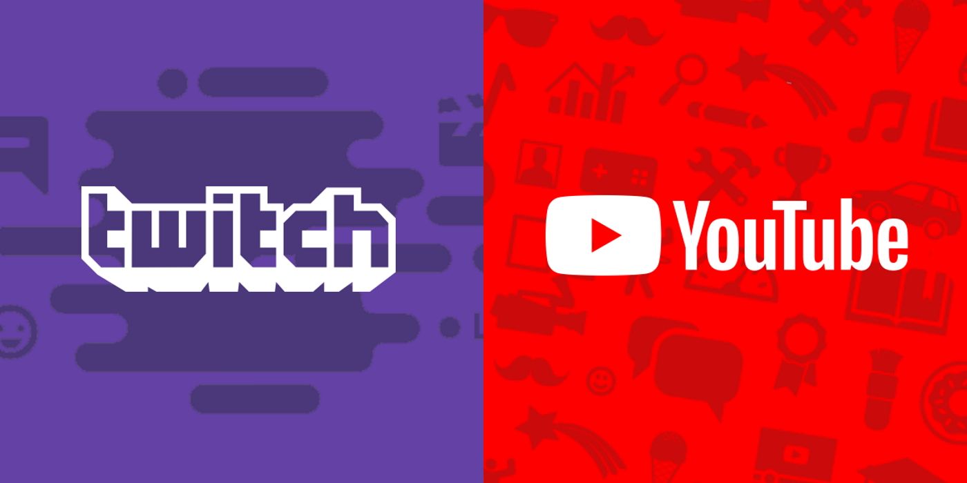 YouTube vs Twitch logos