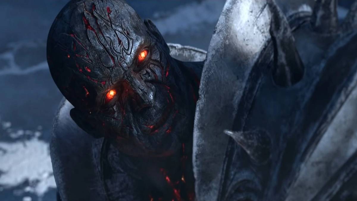 world of warcraft shadowlands cinematic screencap of bolvar fordragon