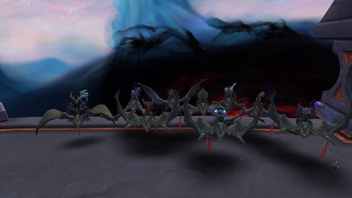 world of warcraft shadowlands glory of the nathria raider bat loudmoore guild