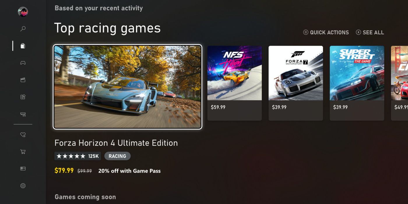 xbox store top racing games