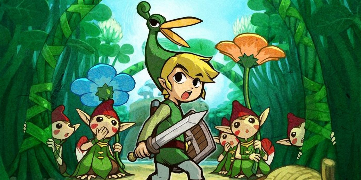 link and tiny creatures under cover of grass