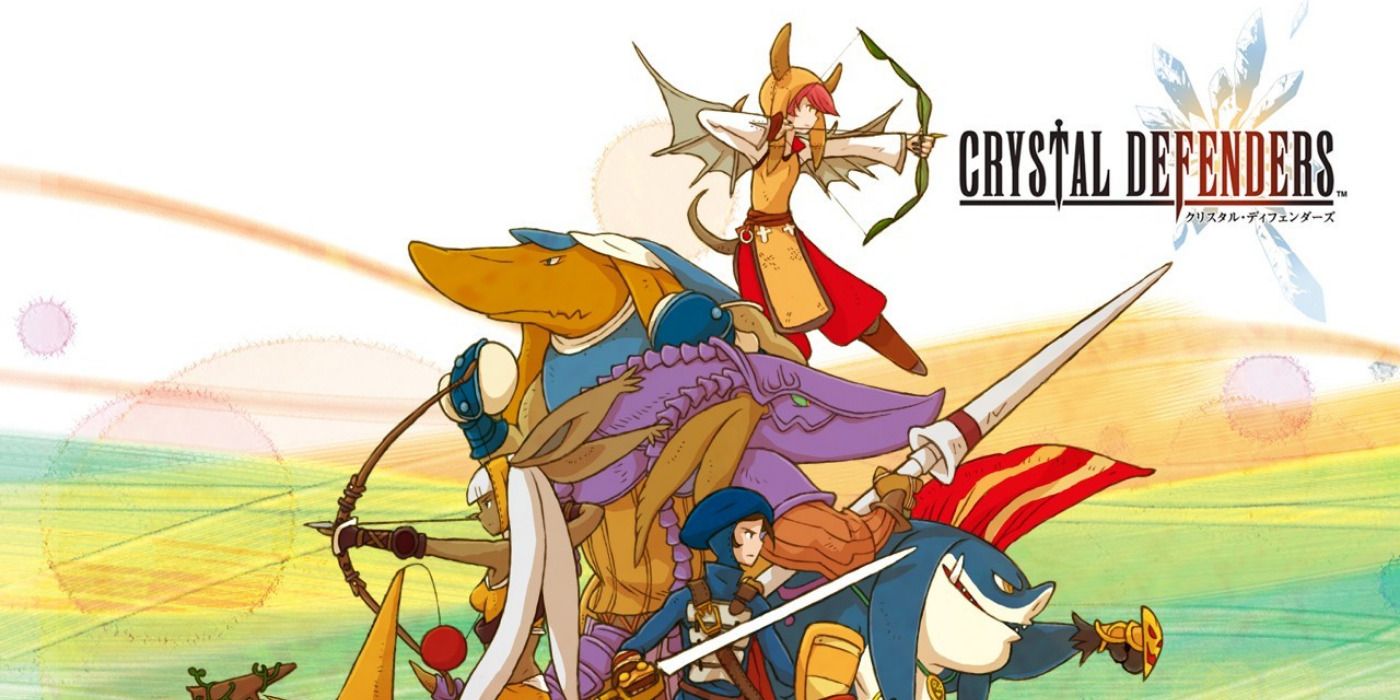 Promo art showcasing characters from Crystal Defenders