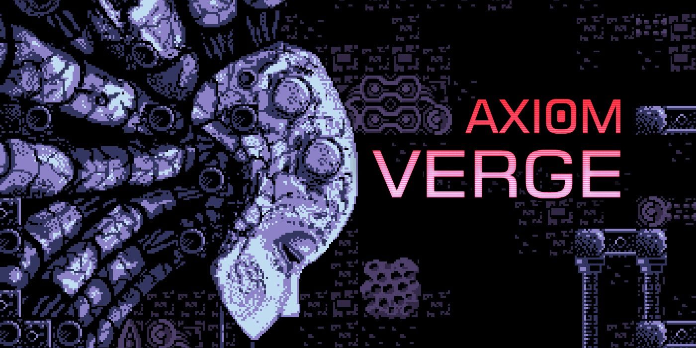 The title screen from Axiom Verge
