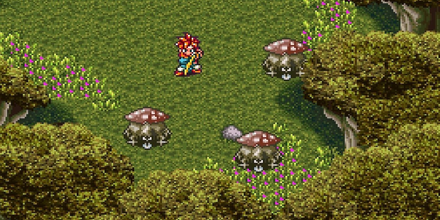 Crono in battle from Chrono Trigger