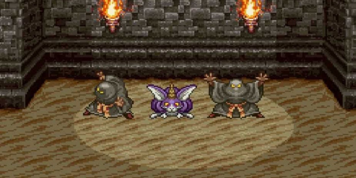 Monsters in battle from Dragon Quest III