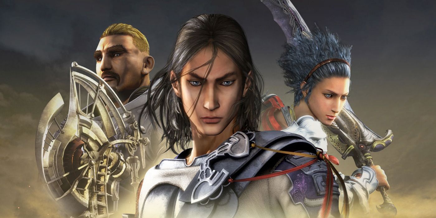 The box art from Lost Odyssey with three characters