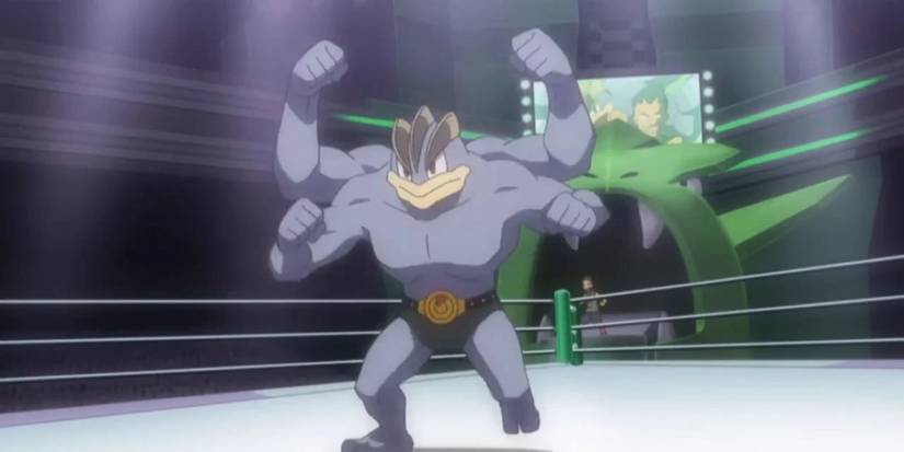 The Pokemon Machamp in the anime