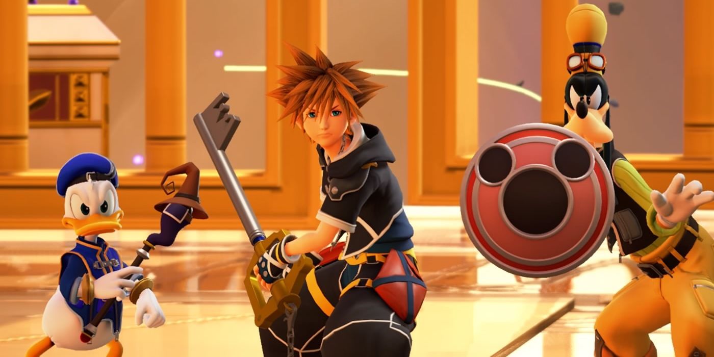 Sora, Donald, and Goofy from Kingdom Hearts III