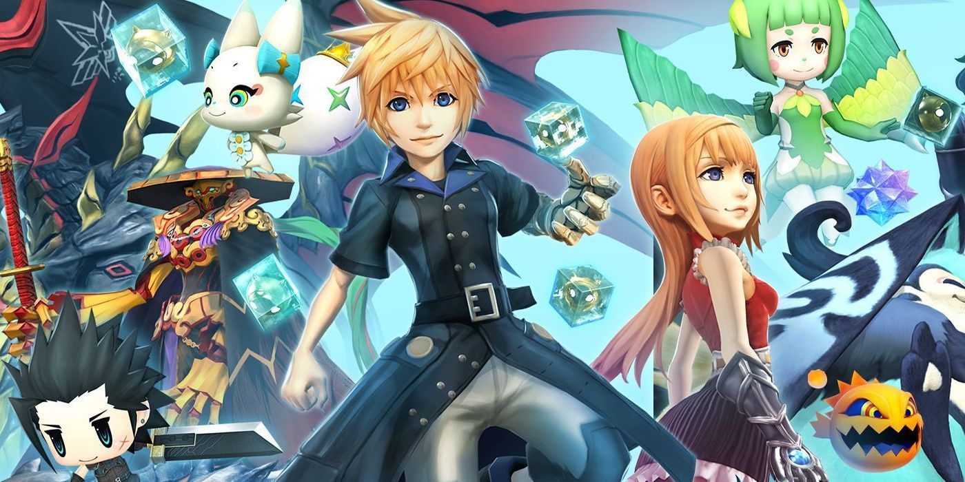 Promo art featuring characters from World Of Final Fantasy