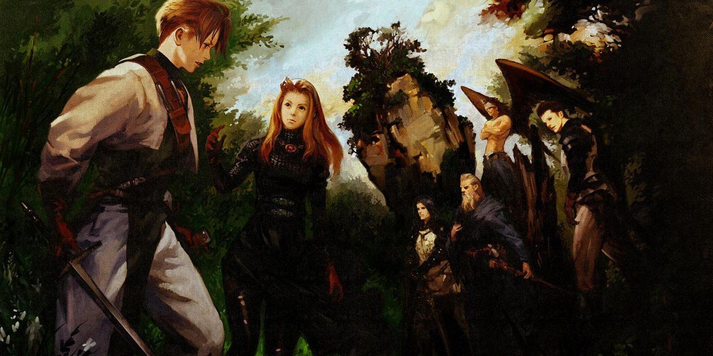 Promo art showcasing characters from from Tactics Ogre: Let Us Cling Together