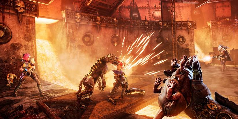 A battle in Necromunda Hired Gun