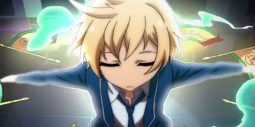 A young boy in a suit radiates energy in Wangpai Yushi