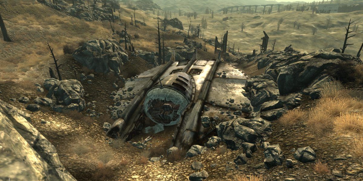 Crashed UFO in Fallout 3