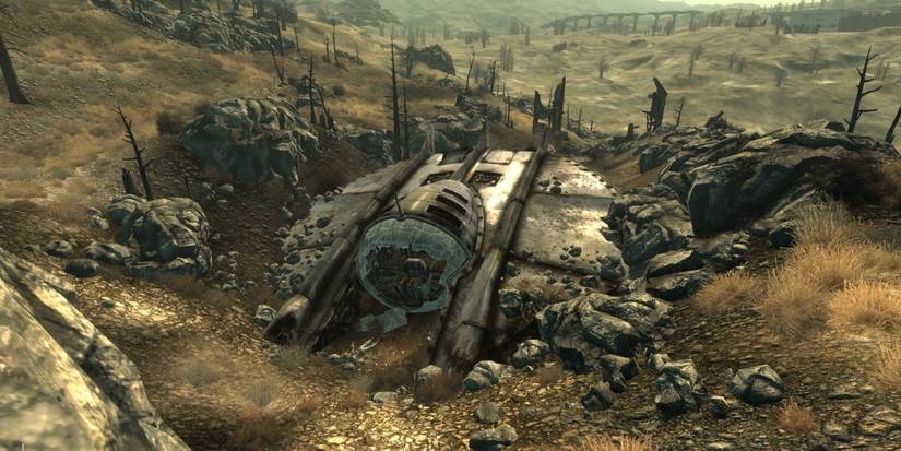 Crashed UFO in Fallout 3