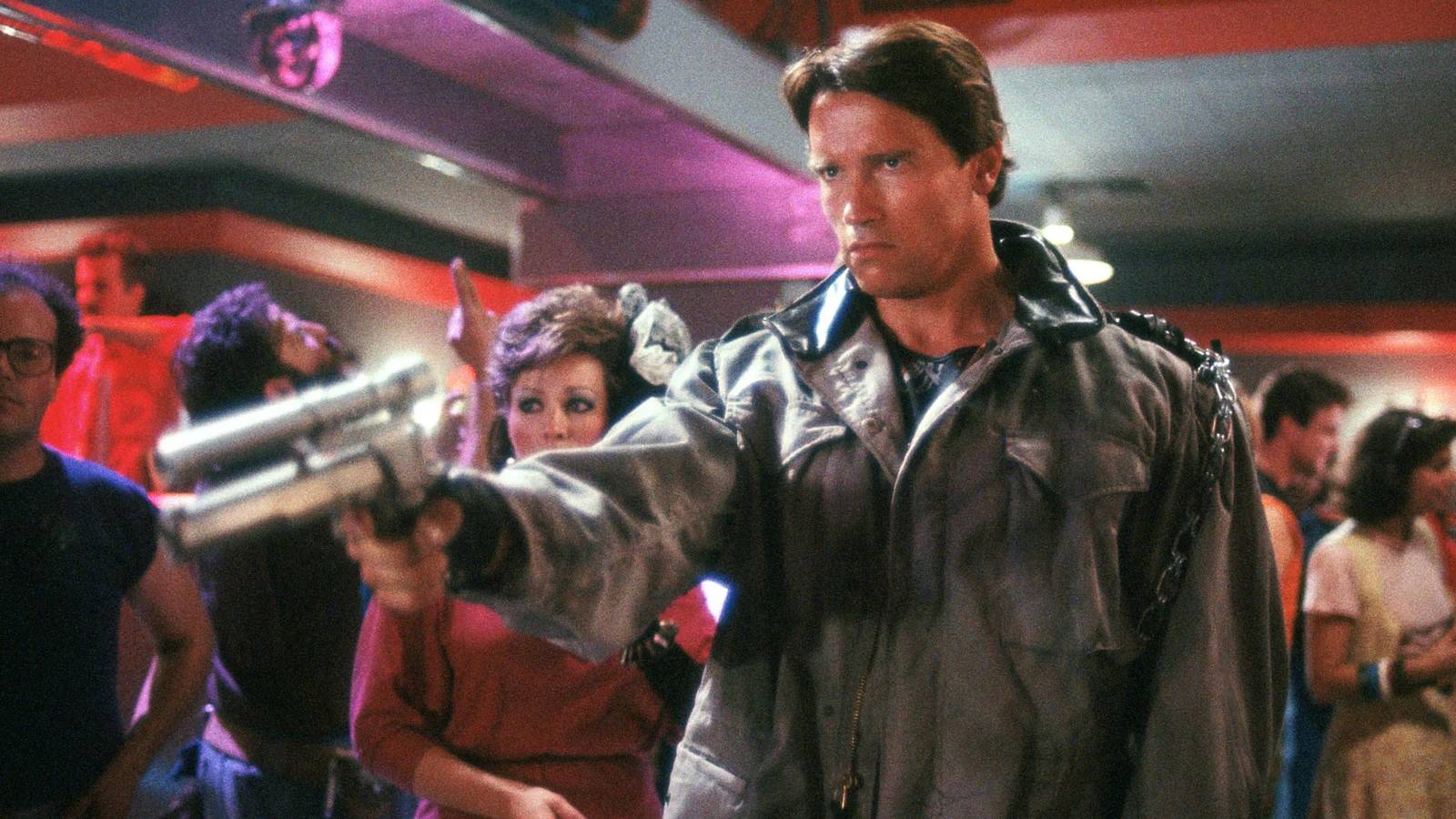 Arnold Schwarzenegger as the T-800 in The Terminator