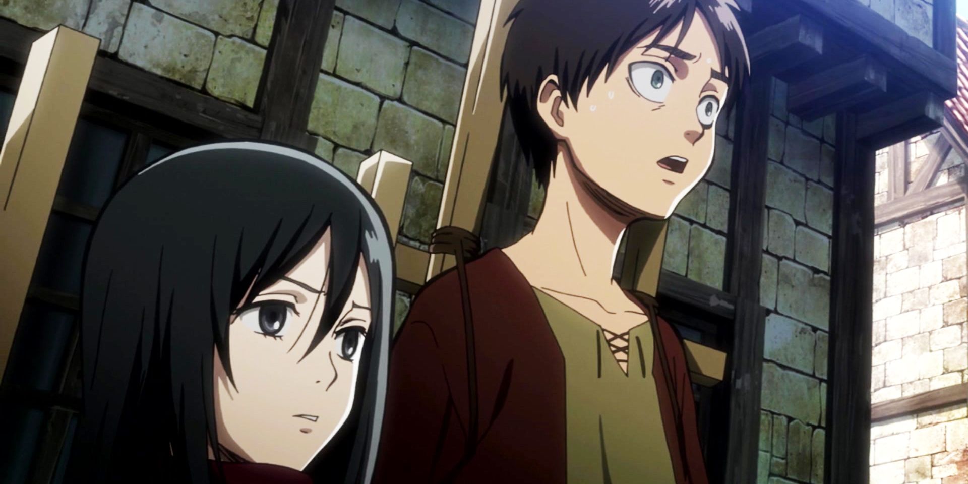 Mikasa and Eren as kids