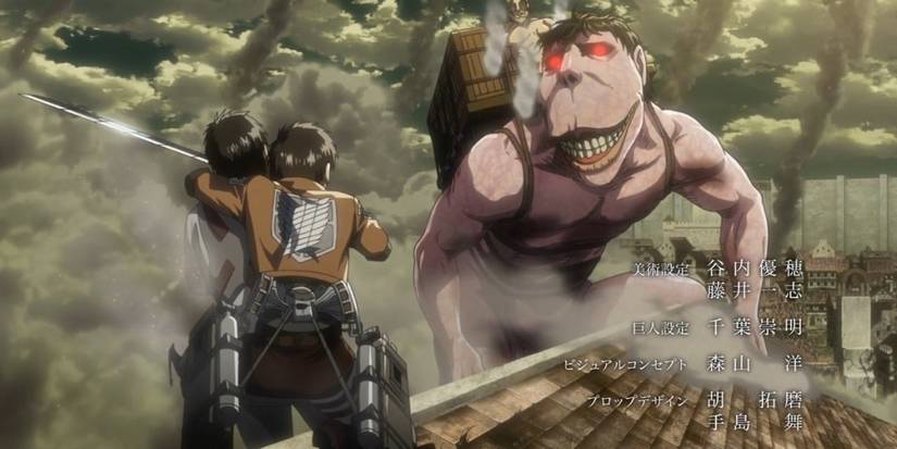 Cart Titan approaches the Survey Corps 