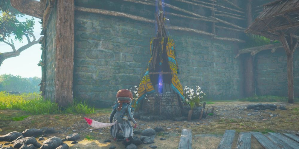 Interacting With Shrines Will Grant Both Psi And Aura Points In Biomutant
