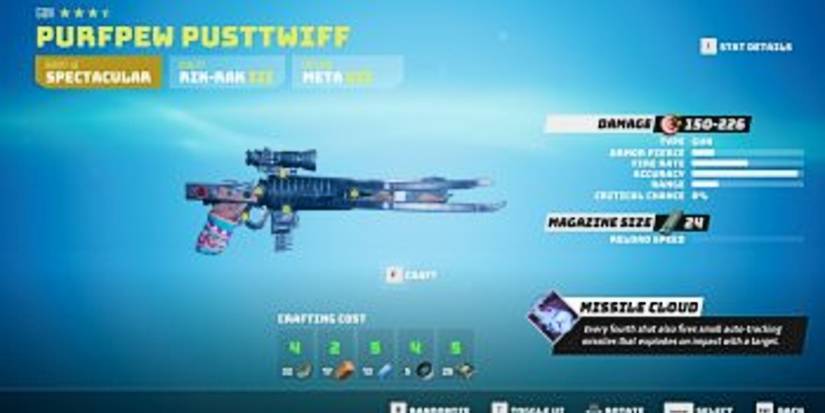 gun with decent fire rate but bad reload speed.