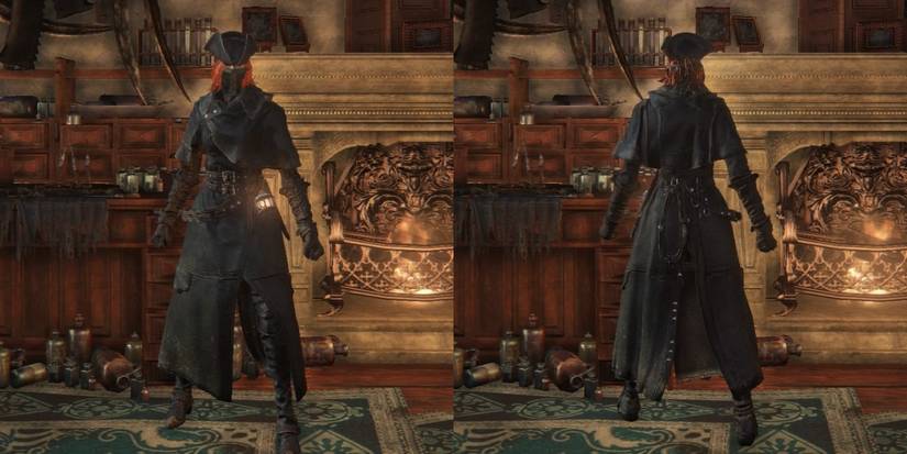 The Yharnam Hunter Set in Bloodborne