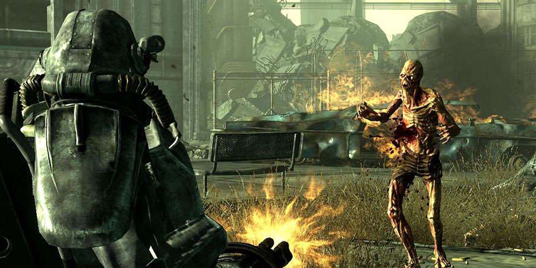 Fighting A Ghoul From Fallout 3